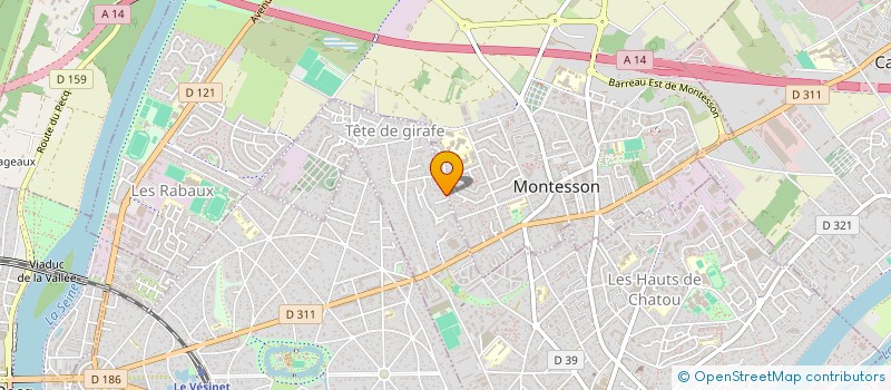 localisation de l'entreprise MADAME CHRISTINE BELTHE à CHATOU