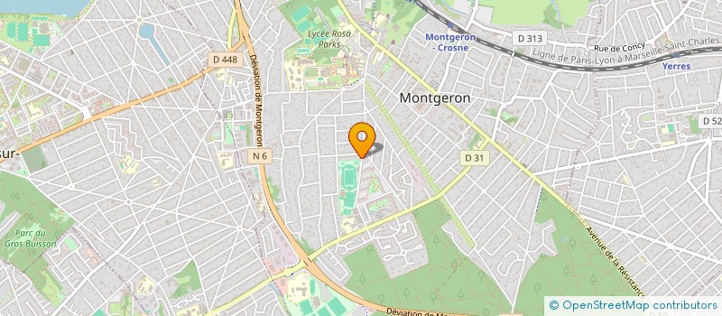 localisation de l'entreprise MADAME CHRISTINE BELTRAMO  MONTGERON