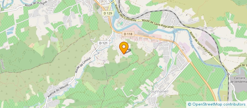 localisation de l'entreprise MADAME CHRISTINE BENET  LIMOUX