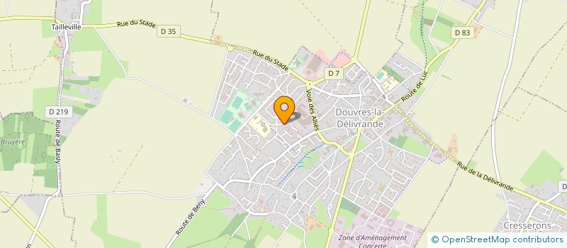 localisation de l'entreprise MADAME CHRISTINE BENNEHARD  DOUVRES-LA-DELIVRANDE