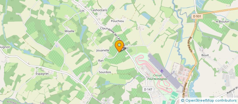 localisation de l'entreprise MADAME CHRISTINE BENOIT  CAUPENNE D'ARMAGNAC