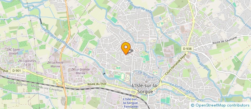 localisation de l'entreprise MADAME CHRISTINE BENOIT  L'ISLE-SUR-LA-SORGUE