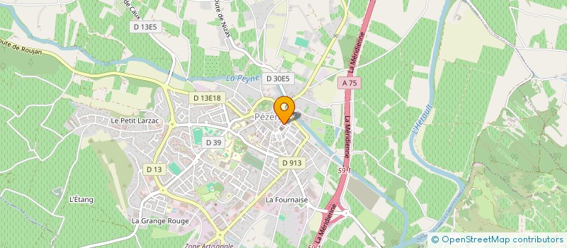 localisation de l'entreprise MADAME CHRISTINE BER à PEZENAS
