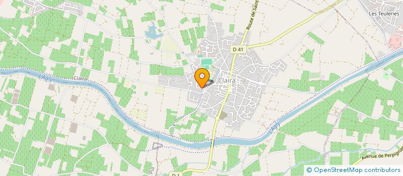 localisation de l'entreprise MADAME CHRISTINE BERGEROT  CLAIRA