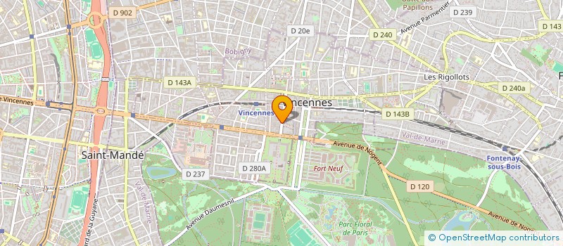 localisation de l'entreprise MADAME CHRISTINE BERJOT à VINCENNES