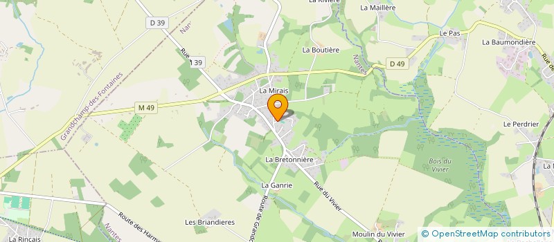 localisation de l'entreprise MADAME CHRISTINE BERNARD  LA CHAPELLE-SUR-ERDRE