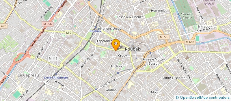 localisation de l'entreprise MADAME CHRISTINE BERNARD à ROUBAIX