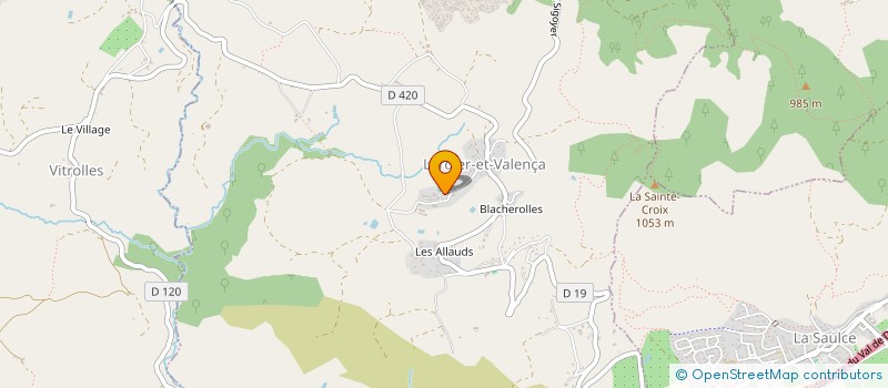 localisation de l'entreprise MADAME CHRISTINE BERNARD  LARDIER-ET-VALENCA