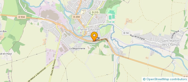 localisation de l'entreprise MADAME CHRISTINE BERNARD DUTREIL à LA FERTE-GAUCHER