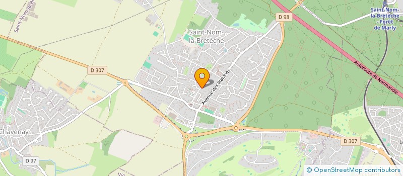 localisation de l'entreprise MADAME CHRISTINE BERNARDEAU  SAINT-NOM-LA-BRETECHE