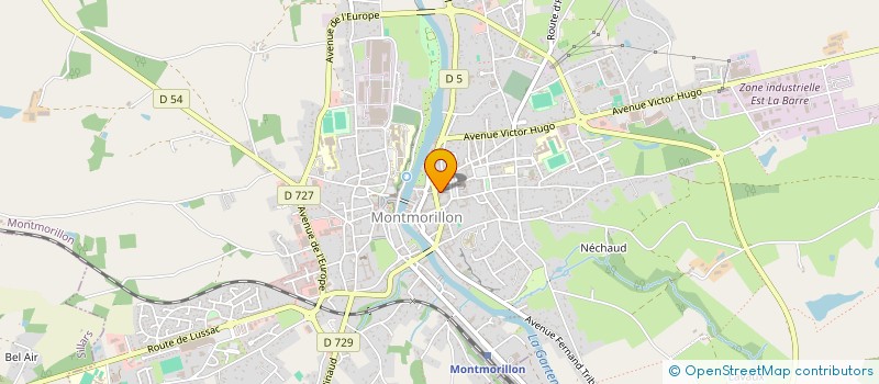 localisation de l'entreprise MADAME CHRISTINE BERNY à MONTMORILLON