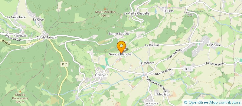 localisation de l'entreprise MADAME CHRISTINE BERQUET  CHUYER