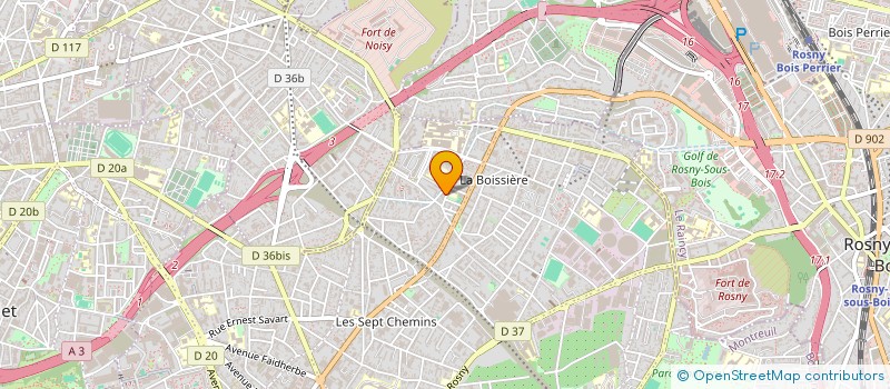 localisation de l'entreprise MADAME CHRISTINE BERROU à MONTREUIL