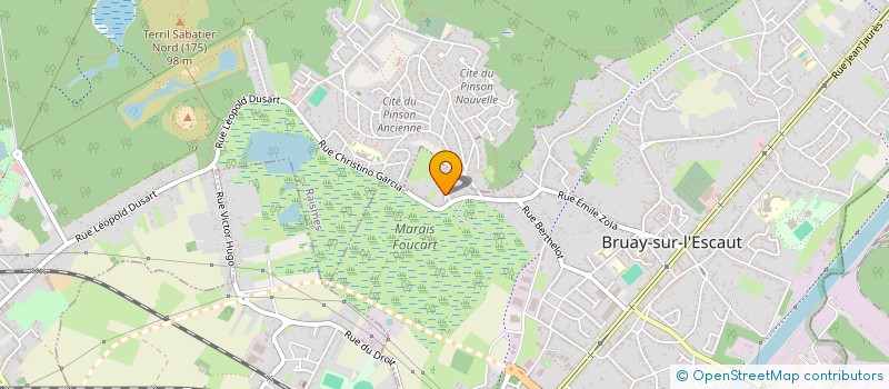 localisation de l'entreprise MADAME CHRISTINE BERTEAU  BRUAY-SUR-L'ESCAUT