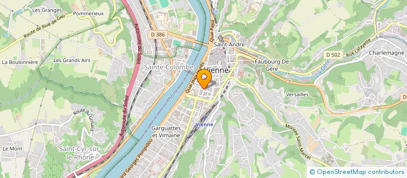 localisation de l'entreprise MADAME CHRISTINE BERTHIER à VIENNE