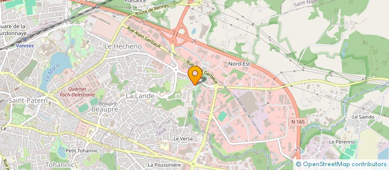 localisation de l'entreprise MADAME CHRISTINE BERTIN à VANNES