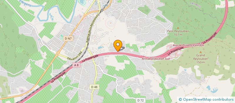 localisation de l'entreprise MADAME CHRISTINE BERTOLINO  VIDAUBAN