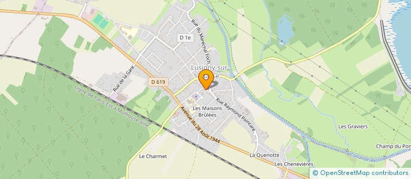 localisation de l'entreprise MADAME CHRISTINE BERTRAND  LUSIGNY-SUR-BARSE