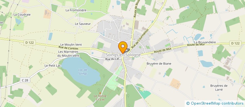 localisation de l'entreprise MADAME CHRISTINE BESNARD à SOINGS-EN-SOLOGNE