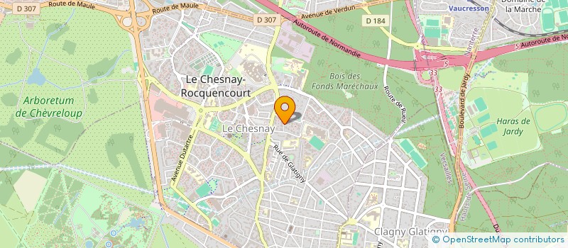 localisation de l'entreprise MADAME CHRISTINE BESSON à LE CHESNAY-ROCQUENCOURT