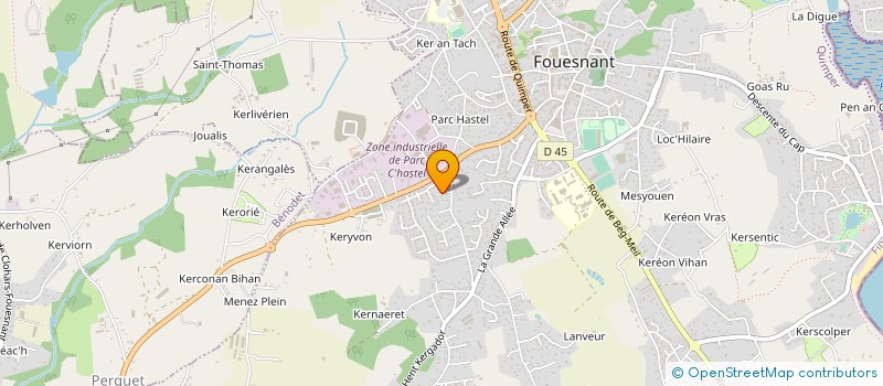 localisation de l'entreprise MADAME CHRISTINE BEVIN à FOUESNANT