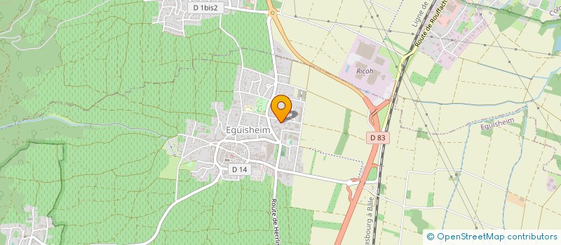 localisation de l'entreprise MADAME CHRISTINE BIEDERMANN  EGUISHEIM