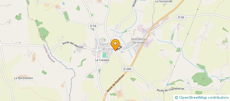 localisation de l'entreprise MADAME CHRISTINE BIGOT à DOMFRONT-EN-POIRAIE