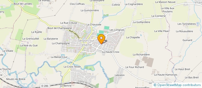 localisation de l'entreprise MADAME CHRISTINE BIGOT  SERVON-SUR-VILAINE