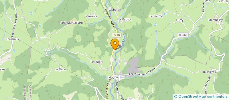 localisation de l'entreprise MADAME CHRISTINE BILLET  SAINT-VINCENT-DE-REINS