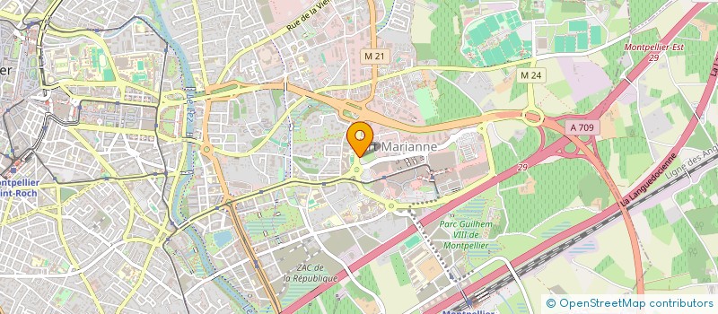 localisation de l'entreprise MADAME CHRISTINE BILLET à MONTPELLIER