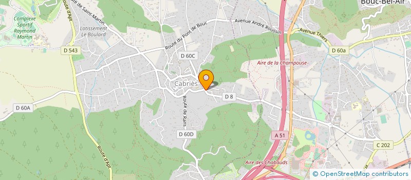 localisation de l'entreprise MADAME CHRISTINE BILLON à CABRIES