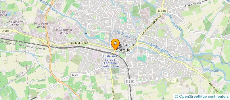 localisation de l'entreprise MADAME CHRISTINE BILLON  L'ISLE-SUR-LA-SORGUE