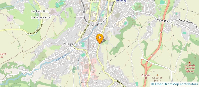 localisation de l'entreprise MADAME CHRISTINE BILLON  LE PUY-EN-VELAY