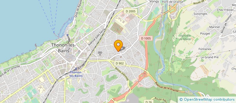 localisation de l'entreprise MADAME CHRISTINE BIRON à THONON-LES-BAINS