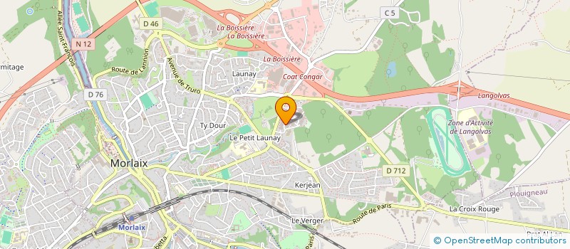 localisation de l'entreprise MADAME CHRISTINE BIZIEN  MORLAIX