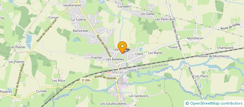 localisation de l'entreprise MADAME CHRISTINE BIZOT  MEZERIAT