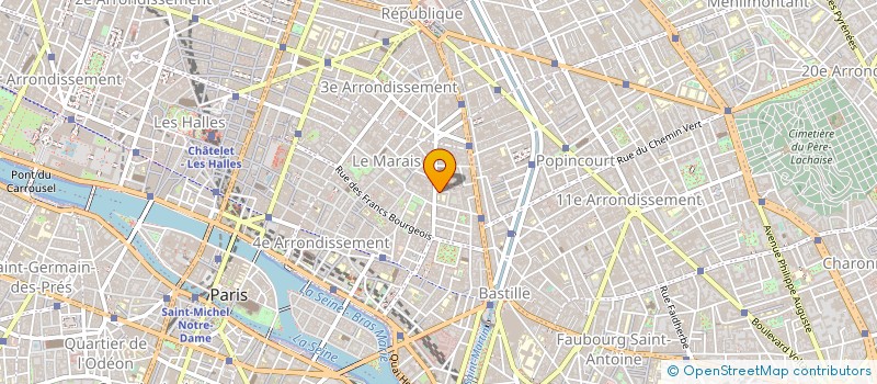 localisation de l'entreprise MADAME CHRISTINE BIZOUARD  PARIS