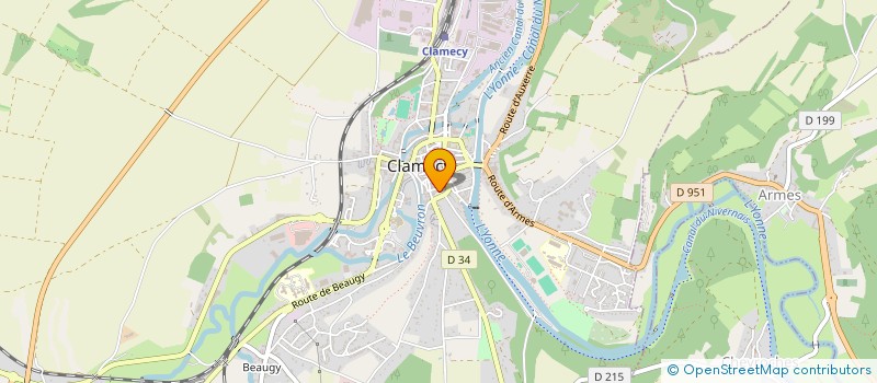 localisation de l'entreprise MADAME CHRISTINE BLANCHARD à CLAMECY