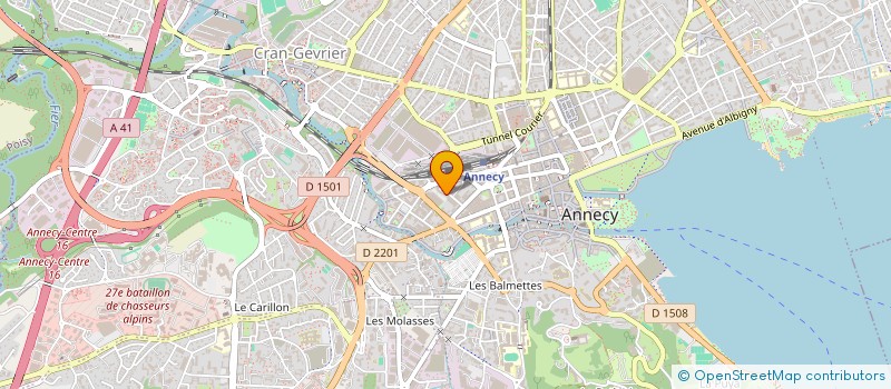 localisation de l'entreprise MADAME CHRISTINE BLANCHART à ANNECY