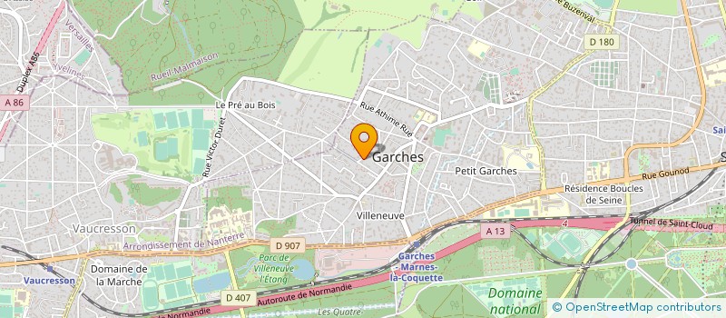 localisation de l'entreprise MADAME CHRISTINE BLIN à GARCHES