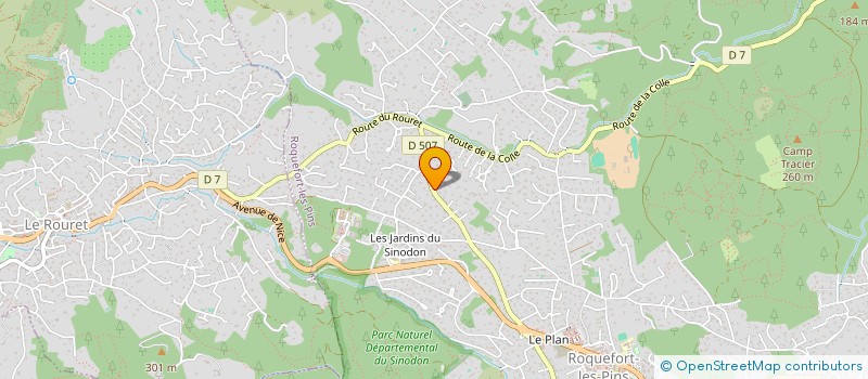 localisation de l'entreprise MADAME CHRISTINE BOIX  ROQUEFORT-LES-PINS