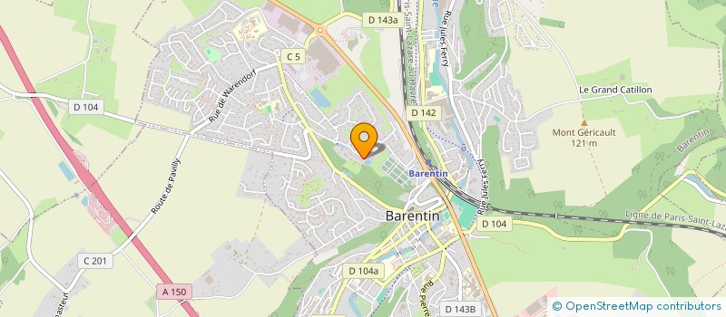 localisation de l'entreprise MADAME CHRISTINE BONARD  BARENTIN