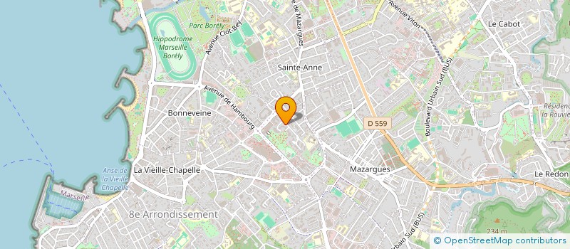localisation de l'entreprise MADAME CHRISTINE BONNARDEL à MARSEILLE