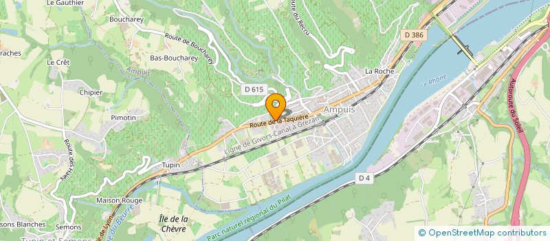 localisation de l'entreprise MADAME CHRISTINE BONNETON à AMPUIS