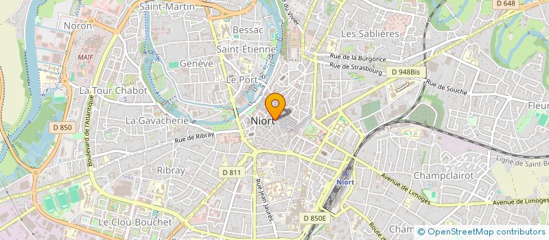 localisation de l'entreprise MADAME CHRISTINE BONNIN à NIORT