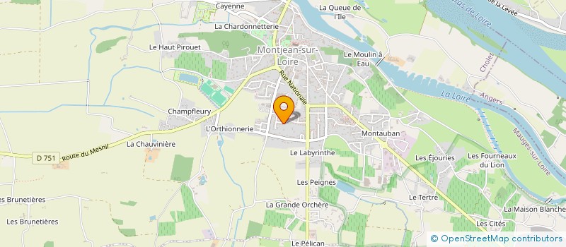 localisation de l'entreprise MADAME CHRISTINE BONSERGENT  MAUGES-SUR-LOIRE