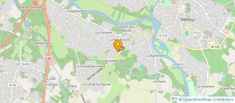 localisation de l'entreprise MADAME CHRISTINE BOQUET  VERTOU