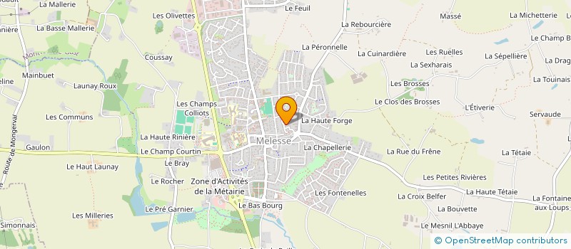 localisation de l'entreprise MADAME CHRISTINE BORDEAU  MELESSE