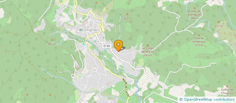localisation de l'entreprise MADAME CHRISTINE BORDENAVE à COTIGNAC