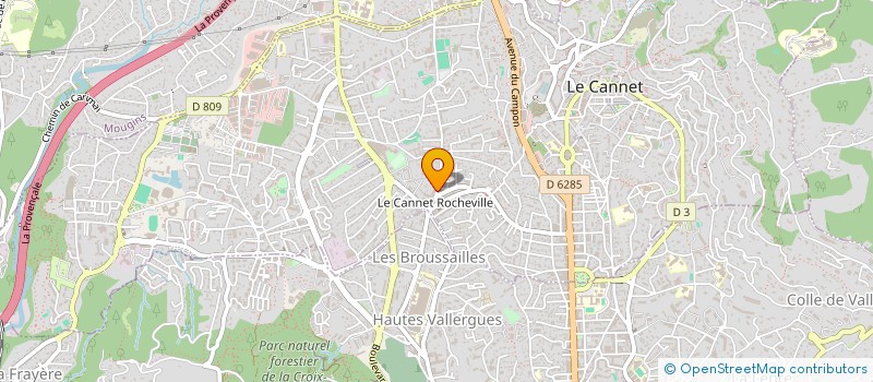 localisation de l'entreprise MADAME CHRISTINE BORIES à LE CANNET